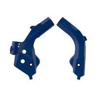 Polisport Blue Frame Guards for 2019 Husqvarna TE150 (Carb)