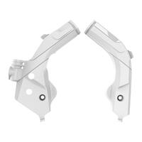 Polisport White Frame Guards for 2021-2022 GasGas EC250