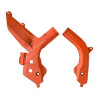 Polisport Orange Frame Guards for 2019-2022 KTM 125 SX