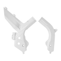 Polisport White Frame Guards for 2019-2023 KTM 350 EXC-F