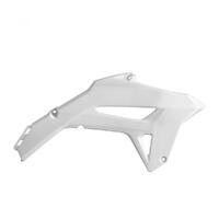 Polisport White Radiator Scoops for 2022-2023 Honda CRF250R