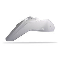 Polisport White Rear Fender for 2007-2010 KTM 125 SX