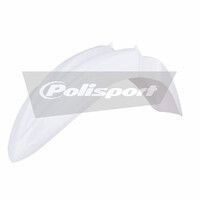 Polisport White Front Fender for 2014-2022 Kawasaki KX85