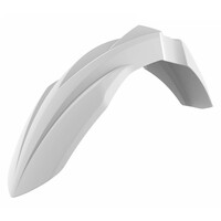 Polisport White Front Fender for 2019-2023 Kawasaki KX250 (4T)