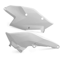 Polisport White Side Covers for 2018-2019 KTM 300 EXC TPI