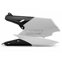 Polisport White Side Covers for 2015-2019 Yamaha WR250F