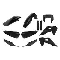 Polisport Black Enduro Plastic Kit for 2023 Husqvarna TE150