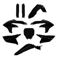 Polisport MX Black Plastic Kit for 2023-2024 Yamaha YZ450F