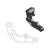 Moto-Master Front 260mm Brake Caliper Adapter Bracket for 2008-2025 Yamaha YZ125