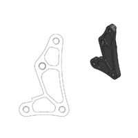 Moto-Master Front 260mm Brake Caliper Adapter Bracket for 1996-2002 Honda CR80R