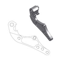 Moto-Master Front 298mm Brake Caliper Adapter Bracket for 2009-2010 BMW G450 X - Dakar Disc