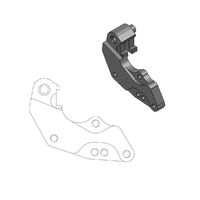 Moto-Master Front 298mm Brake Caliper Adapter Bracket for 2008-2025 Yamaha YZ125 - Dakar Disc