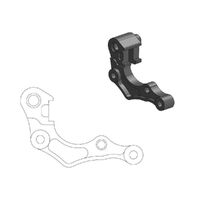 Moto-Master Front 270mm Brake Caliper Adapter Bracket for 2022-2025 Honda CRF250RX