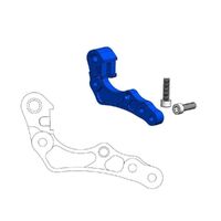 Moto-Master Blue Front 260mm Brake Caliper Adapter Bracket for 2022 GasGas EX 250