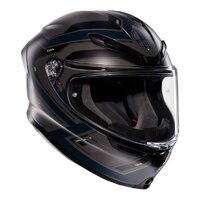 AGV K6S Enhance Full Face Helmet - Matte Grey / Fluro Yellow