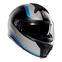 AGV Tourmodular Stray Helmet - Matte Black / Grey / Blue