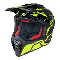 Nitro MX710 Shard II Full Face Helmet - Fluro Yellow / Black