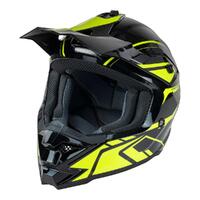 Nitro MX710 Youth Shard II Full Face Helmet - Fluro Yellow / Black