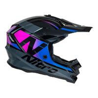 Nitro MX710 Youth Onyx Full Face Helmet - Purple / Pink