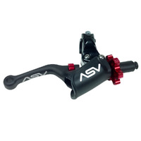 ASV Black F4 Shorty Brake Lever for 2013-2024 Honda CRF110F (with Pro Perch)