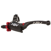 ASV Black C6 Long Clutch Lever for 2004-2012 Honda TRX450R Kick Start (with Hot Start Pro Perch)