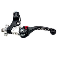 ASV Black F4 Shorty Clutch Lever for 2007-2024 Honda CRF150R (with Hot Start Standard Perch)