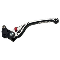 ASV Black Bicolore C5 Long Clutch Lever for 2010-2016 Honda VT1300C 