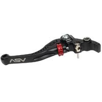 ASV Black C5 Shorty Clutch Lever for 2020-2024 Kawasaki KLX230 