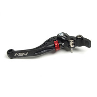 ASV Black C5 Shorty Clutch Lever for 2020 BMW S1000R w/ Non-Adjustable Stock Levers 