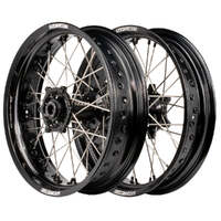 Supermoto Wheel Set (Black 17x3.5/17x4.25) for 2000-2024 Suzuki DRZ400E