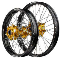 Cush Drive Enduro Wheel Set (Black/Gold 21x1.6/18x2.15) for 2000-2024 Suzuki DRZ400E