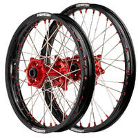 Enduro Wheel Set (Black/Red 21x1.6/18x2.15) for 2013-2024 Honda CRF450R