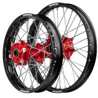 Cush Drive Enduro Wheel Set (Black/Red 21x1.6/18x2.15) for 2014-2024 Honda CRF450R