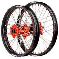 Motocross Wheel Set (Black/Orange 21x1.6/18x2.15) for 2014-2016 Husqvarna TE125