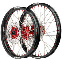 Wheel Set with Discs (Black/Red 21x1.6/18x2.15) for 2019-2024 Honda CRF250RX