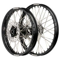 Wheel Set with Discs (Black 21x1.6/18x2.15) for 2003-2010 KTM 400EXCF