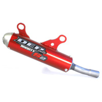 DEP Red 2-Stroke Shorty Silencer for 2018 Beta 125 