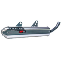 DEP Silver 2-Stroke MX Silencer for 2019-2022 Husqvarna TC125 (DEP Chamber Required) 