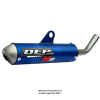 DEP Blue 2-Stroke MX Silencer for 2024 Husqvarna TC65 