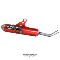 DEP Red 2-Stroke MX Silencer for 2024 Husqvarna TC65 