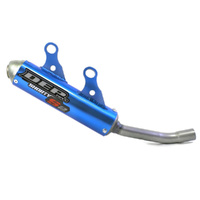 DEP Blue 2-Stroke Shorty Silencer for 2022+ Yamaha YZ125 