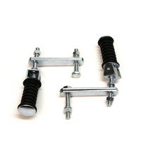 Motorbike Alloy Clamp-On Footpegs Pair