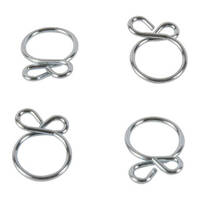 Fuel Hose Clamps - 4 x Wire Type Clamps 11.5mm ID