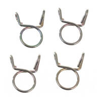 Fuel Hose Clamps - 4 x Wire Type Clamps 9mm ID