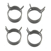 Fuel Hose Clamps - 4 x Band Type Clamps 11.7mm ID