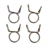 Fuel Hose Clamps - 4 x Wire Type Clamps 9mm ID