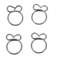 Fuel Hose Clamps - 4 x Wire Type Clamps 7.6mm ID