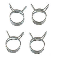 Fuel Hose Clamps - 4 x Band Type Clamps 8mm ID