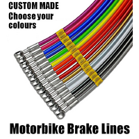 Front & Rear Braided Brake Lines for Honda SH125 2001-2004  Non-ABS