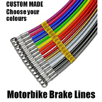 Front & Rear Braided Brake Lines for Honda RS125 1995-2003  Non-ABS